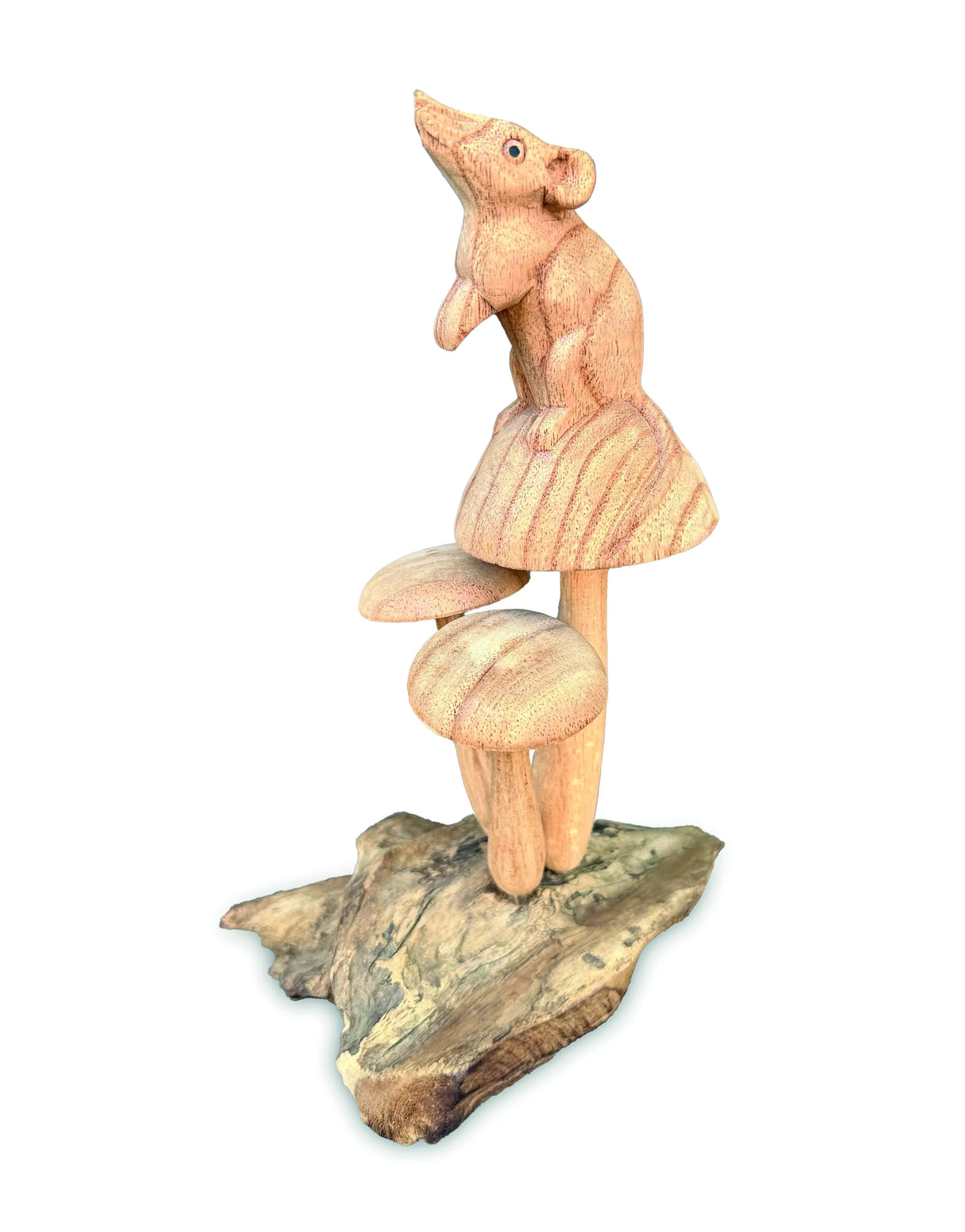 MOUSE ON MUSHROOM 22 CM