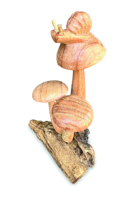 Snail On Mushroom 17cm