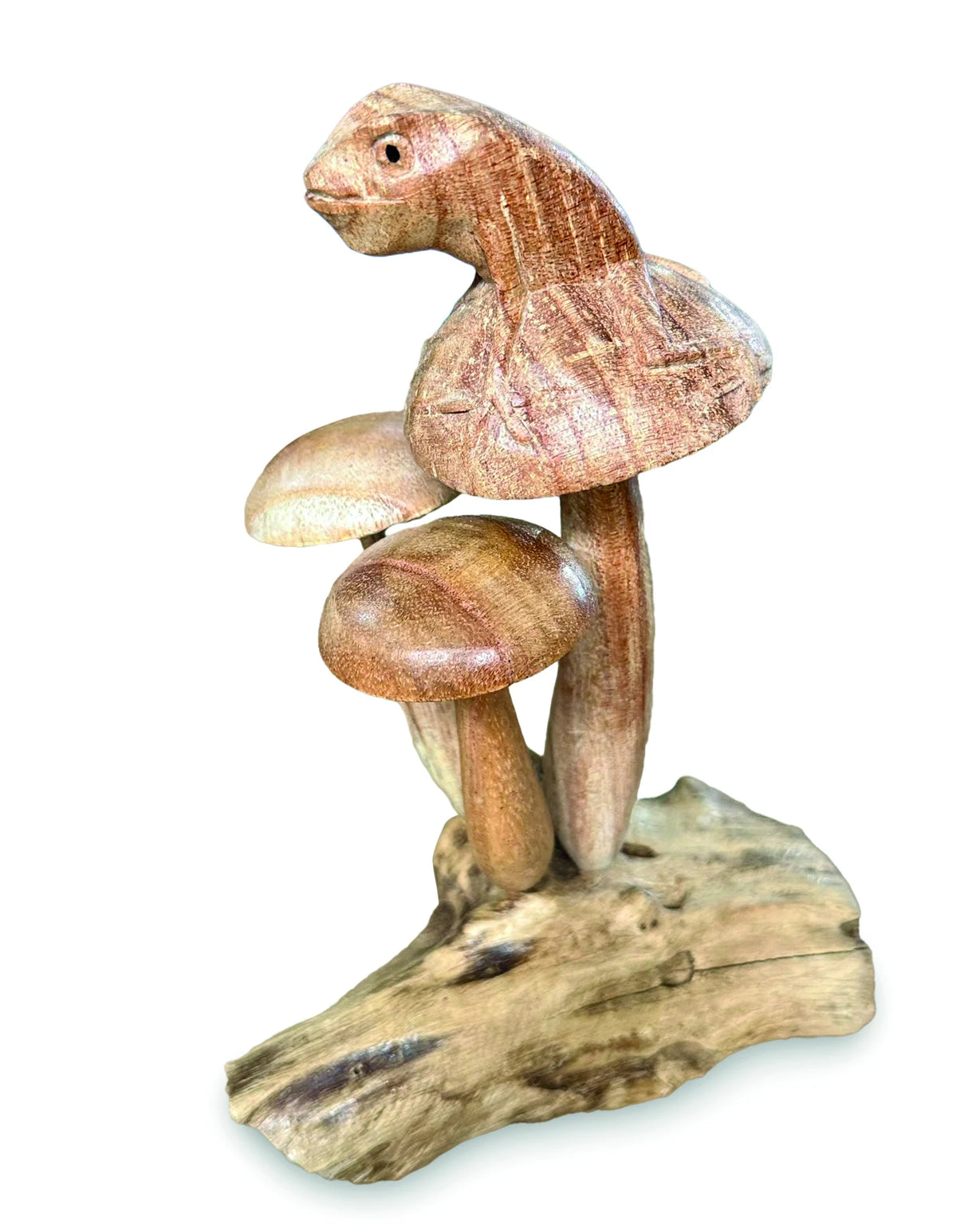 FROG ON MUSHROOM 17 CM