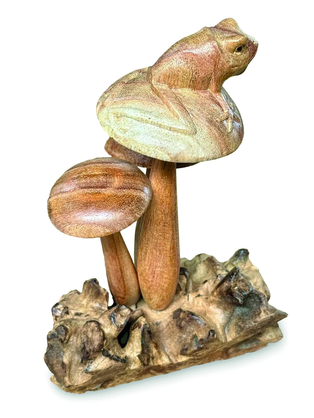 FROG ON MUSHROOM 17 CM