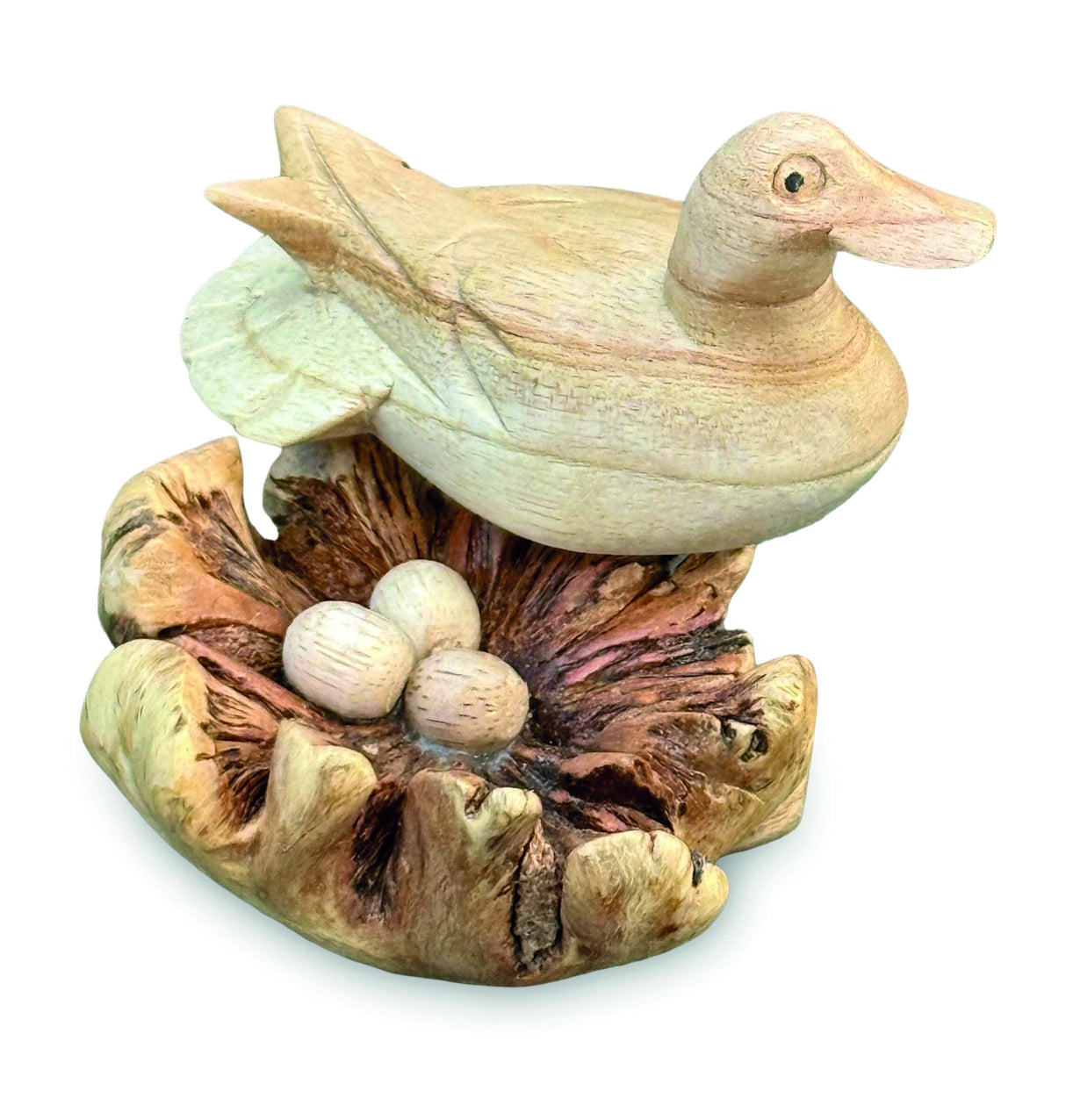 Nesting Duck With Eggs 11cm