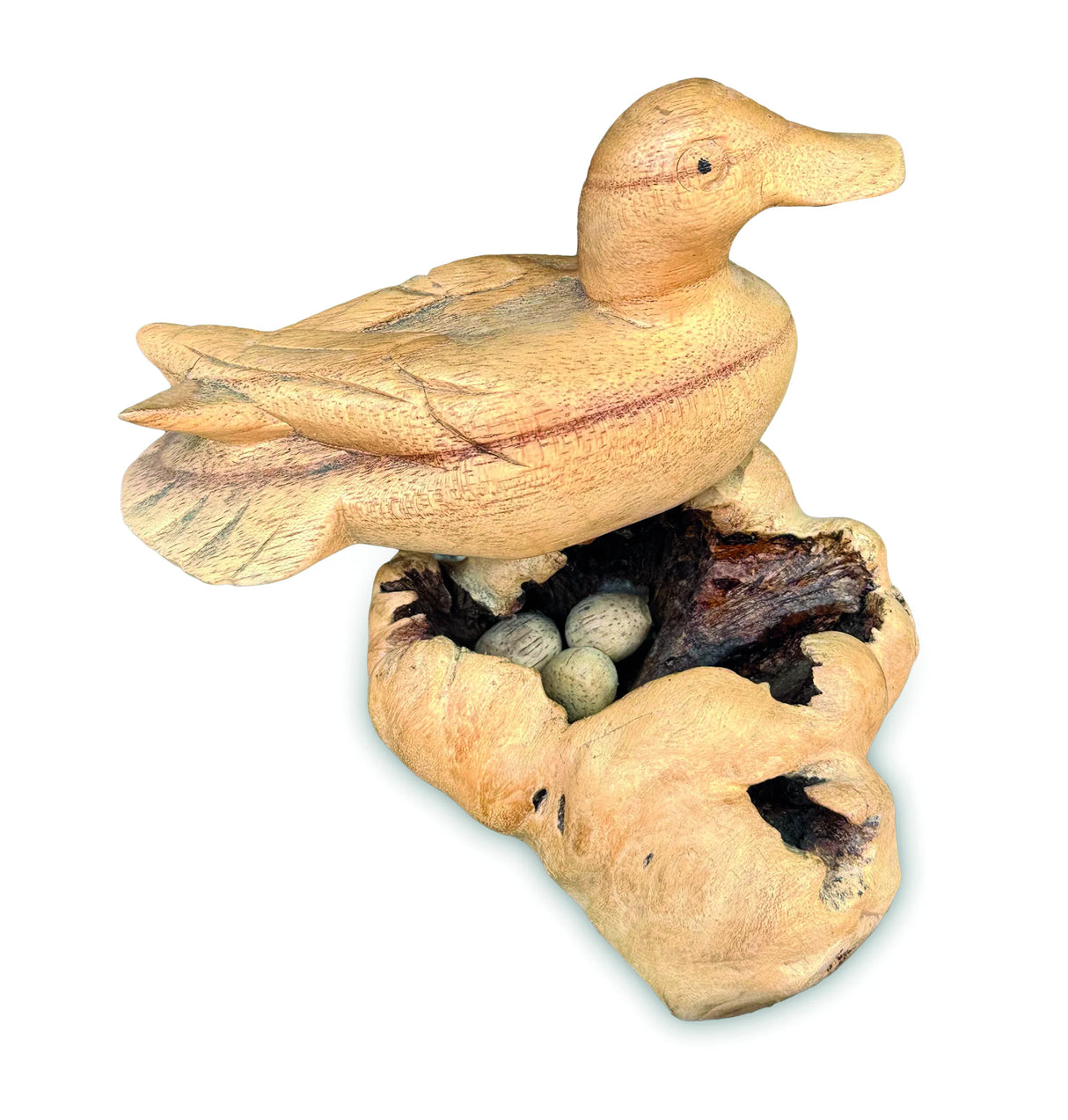Nesting Duck With Eggs 11cm