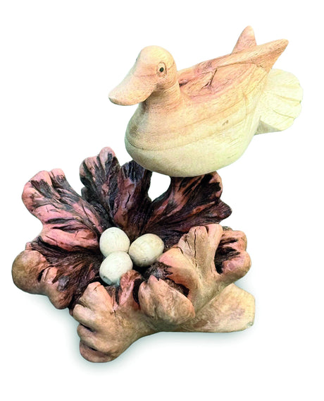 Nesting Duck With Eggs 11cm