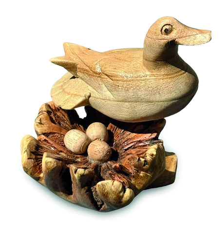 Nesting Duck With Eggs 11cm