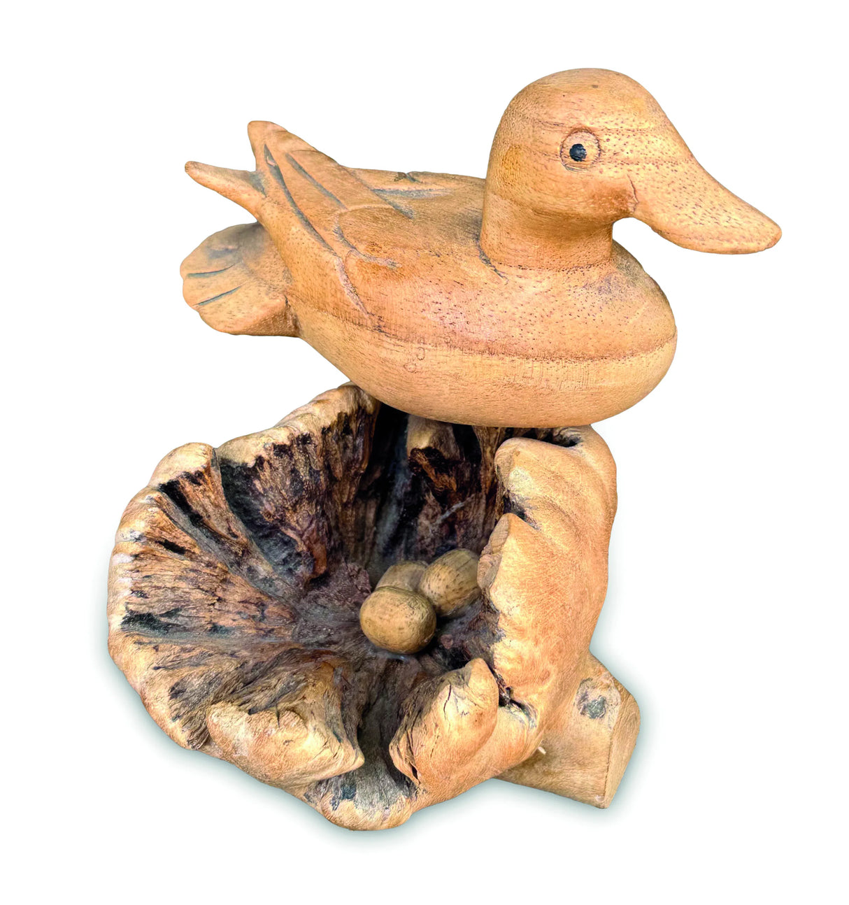 Nesting Duck With Eggs 11cm