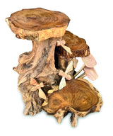 Triple Mini Shelves With Bees And Mushrooms 24cm