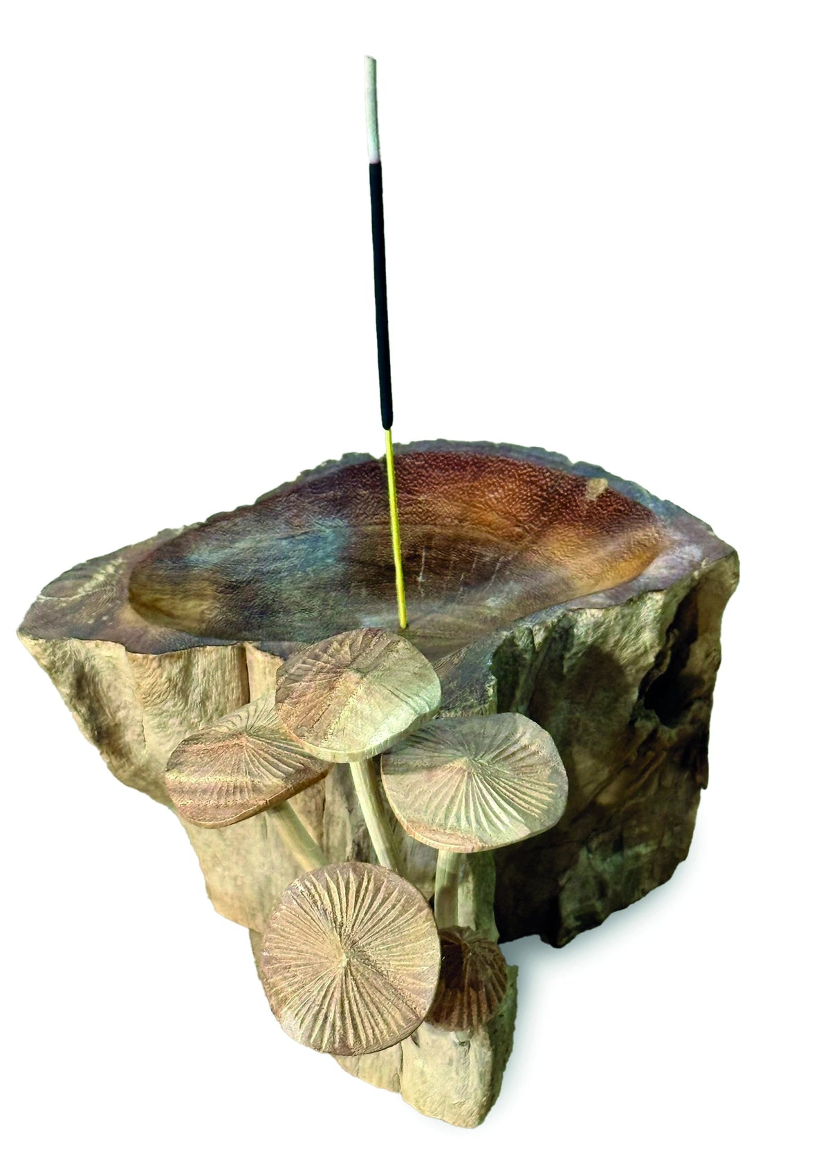 Incense Holder With Mushrooms 18cm