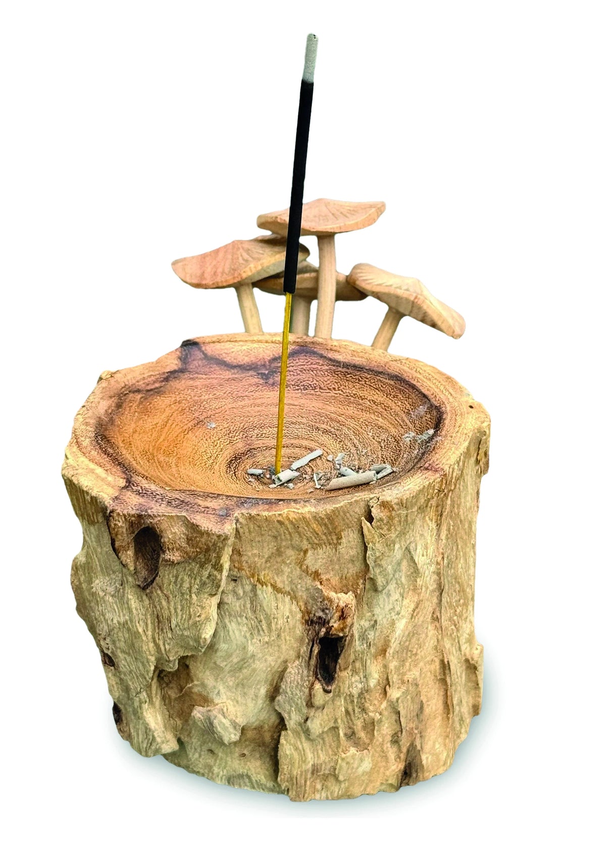 Incense Holder With Mushrooms 18cm