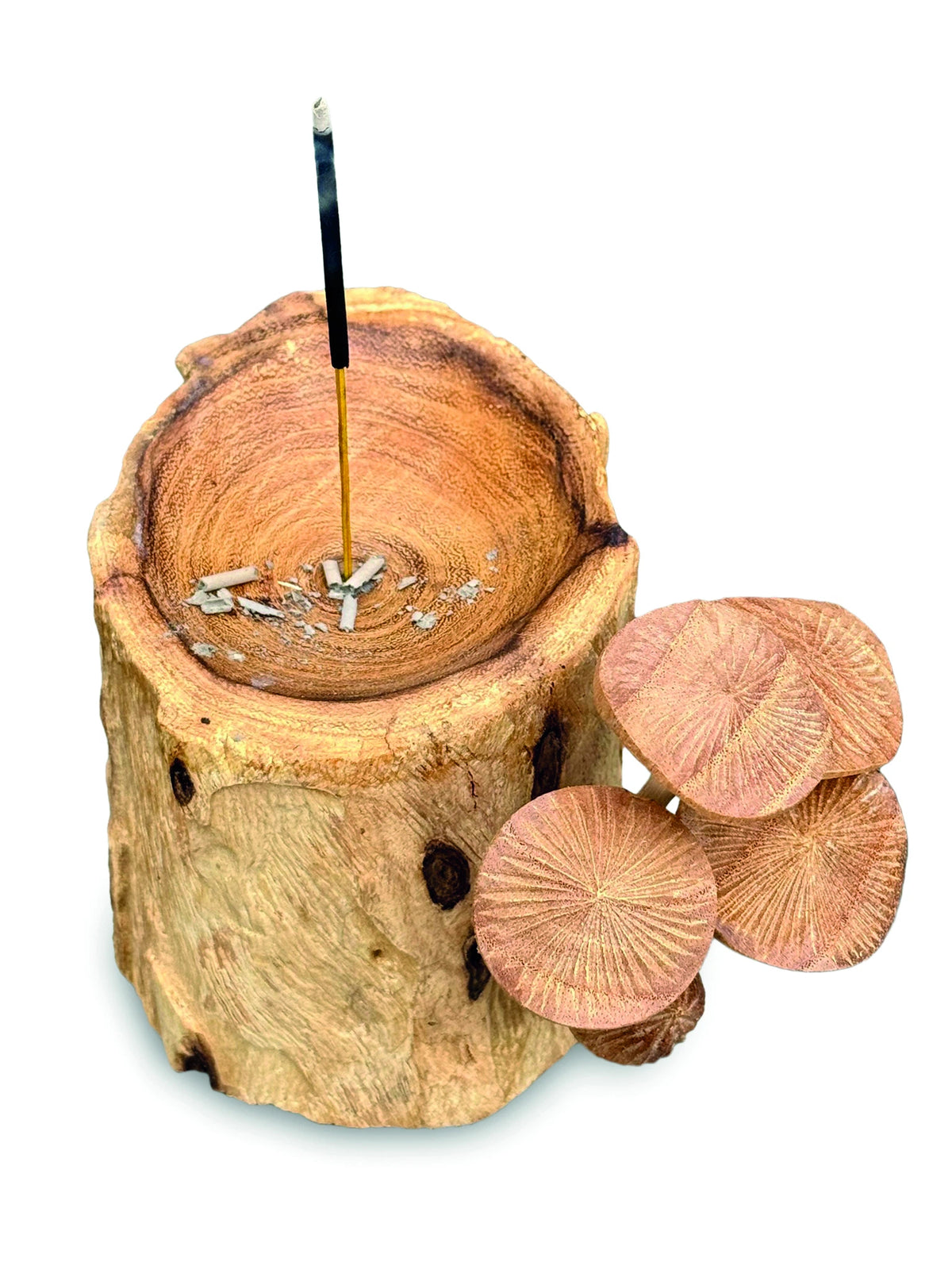 Incense Holder With Mushrooms 18cm