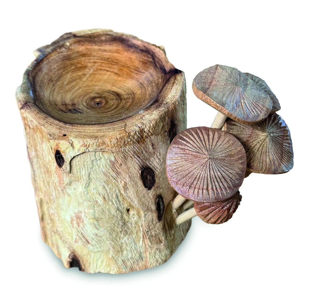 Incense Holder With Mushrooms 18cm