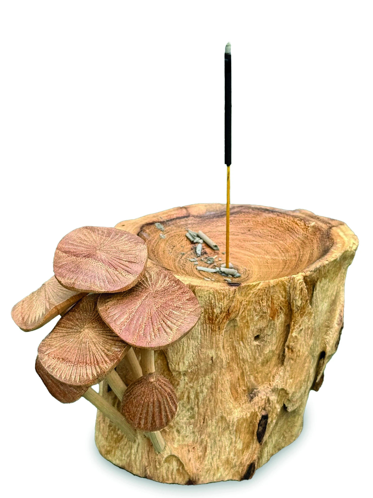 Incense Holder With Mushrooms 18cm