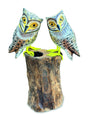 Painted Double Tawny Owls 27cm