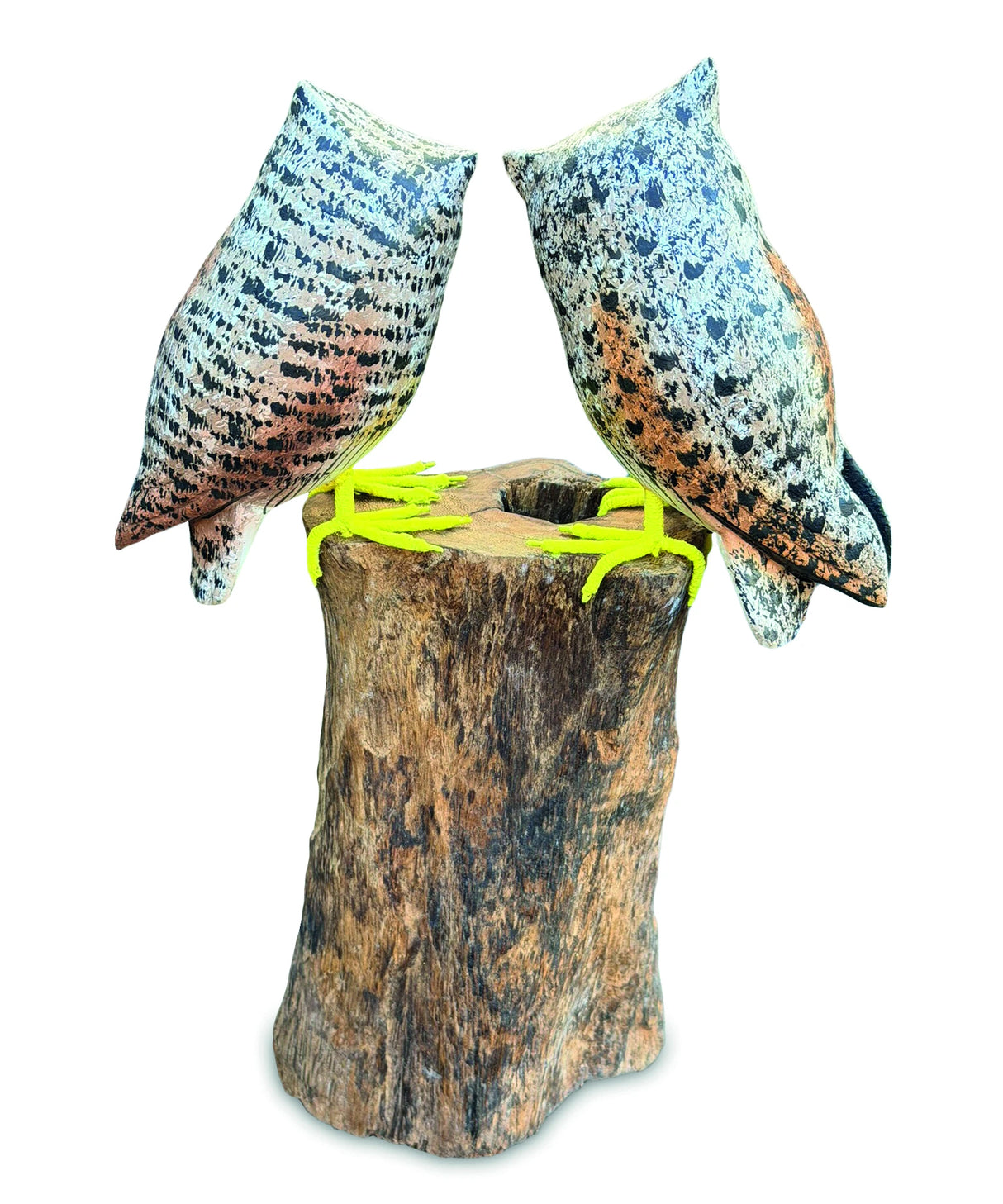 Painted Double Tawny Owls 27cm