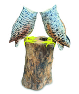 Painted Double Tawny Owls 27cm