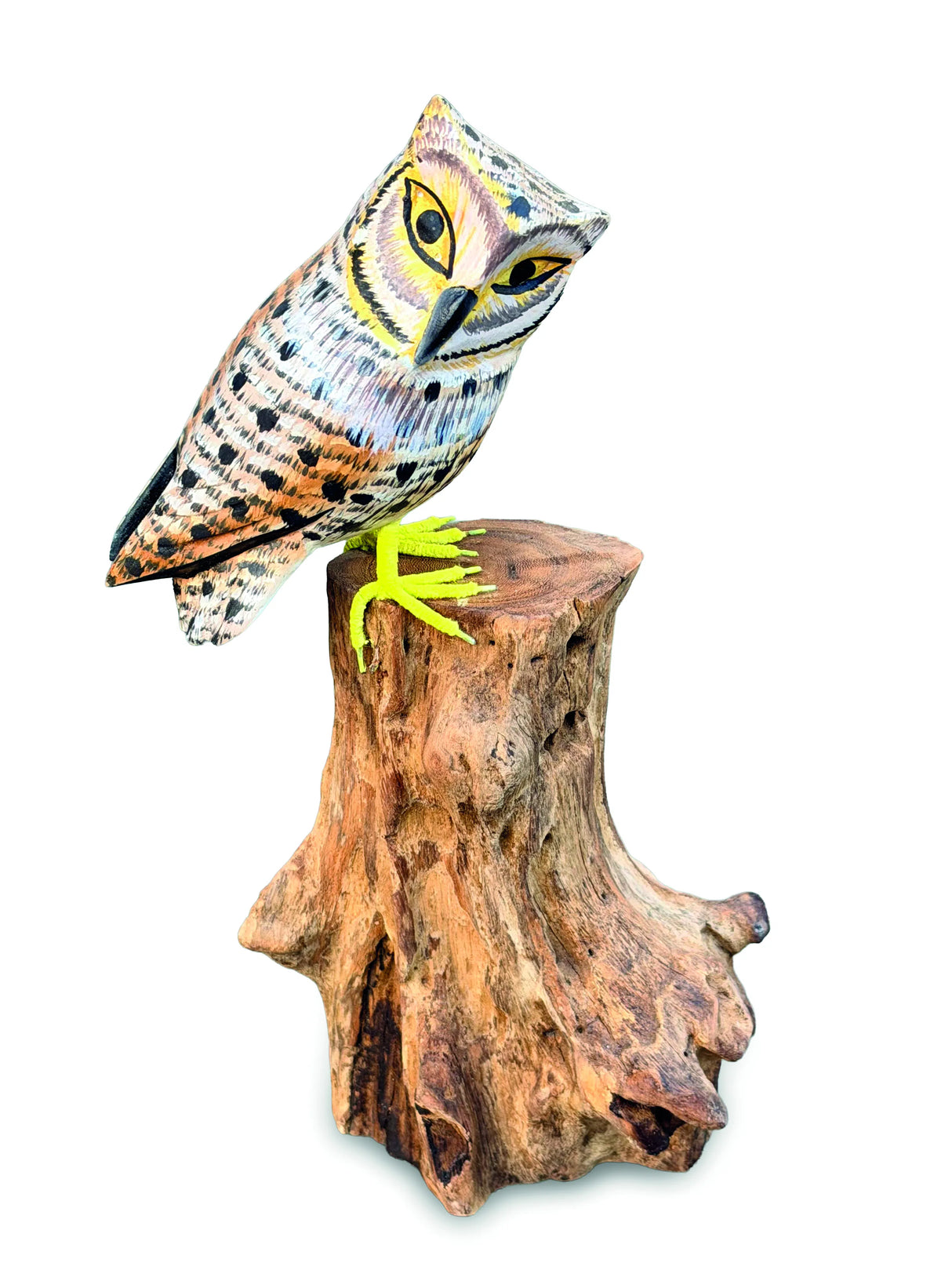 Painted Single Tawny Owl 26cm
