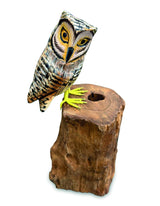 Painted Single Tawny Owl 26cm