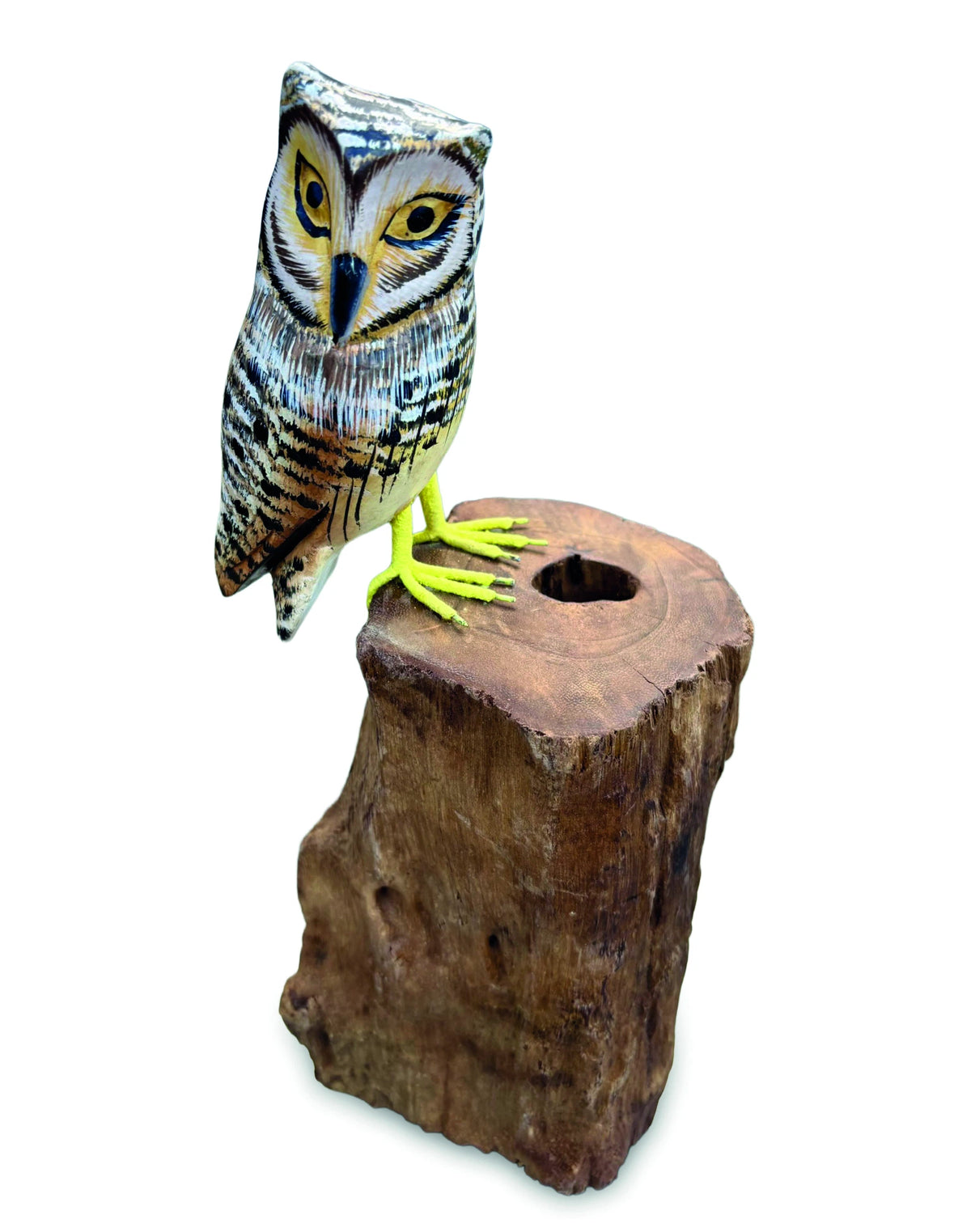 Painted Single Tawny Owl 26cm
