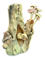 Mouse Hiding In The Mushrooms 27cm