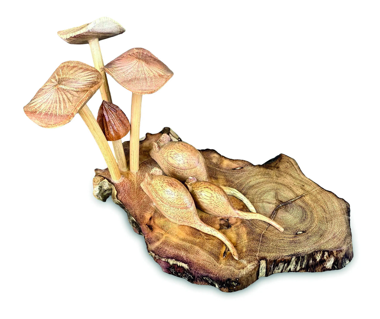 Three Blind Mice With Mushrooms 10cm