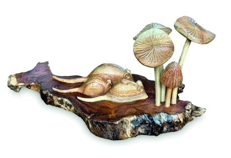 3 BLIND MICE WITH MUSHROOMS 10 CM