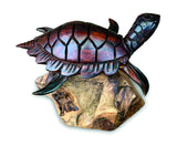 Dark Turtle On Rocks 7cm