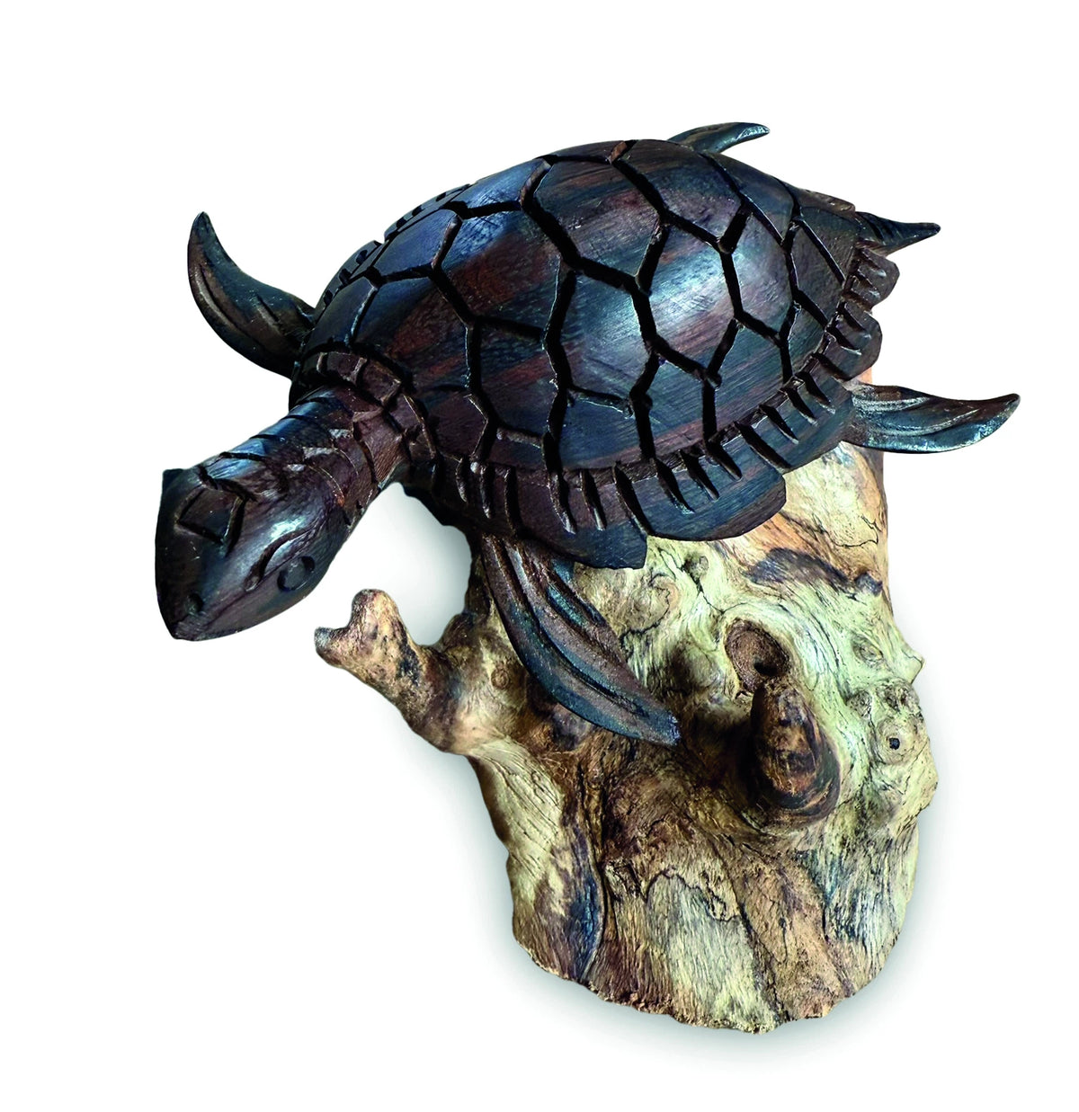 Dark Turtle On Rocks 7cm