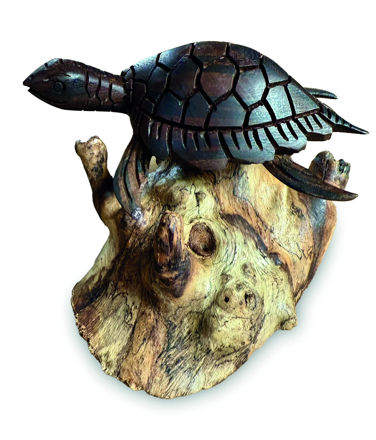Dark Turtle On Rocks 7cm