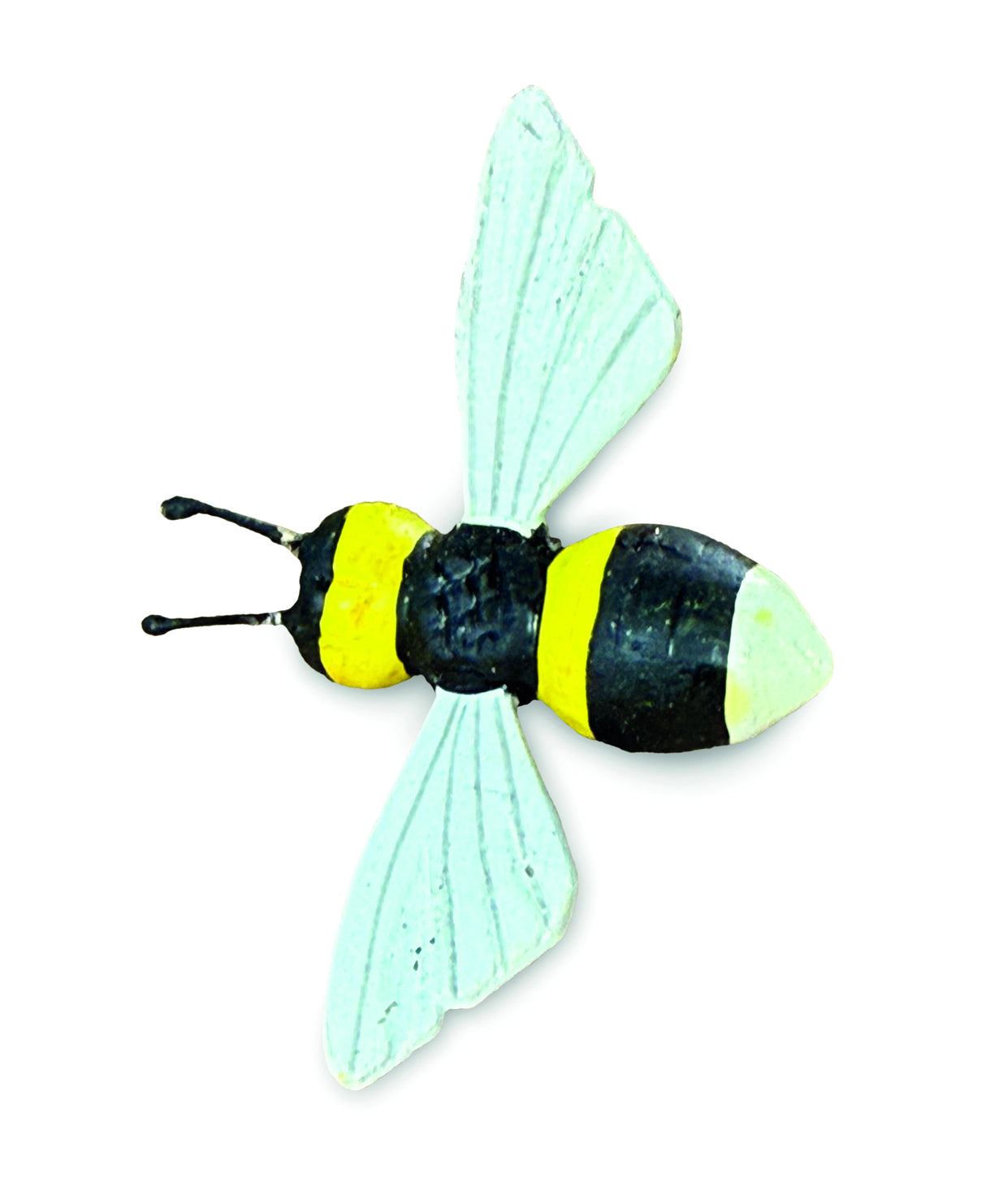 Pack Of 10 Painted Wooden Bees Small 6.5cm