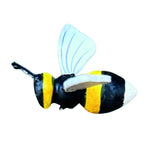 Pack Of 10 Painted Wooden Bees Small 6.5cm