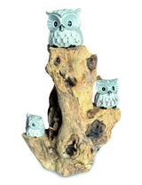 3 Baby Owls In A Tree