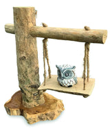 Baby Owl On A Swing 30cm