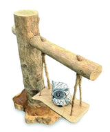 Baby Owl On A Swing 30cm
