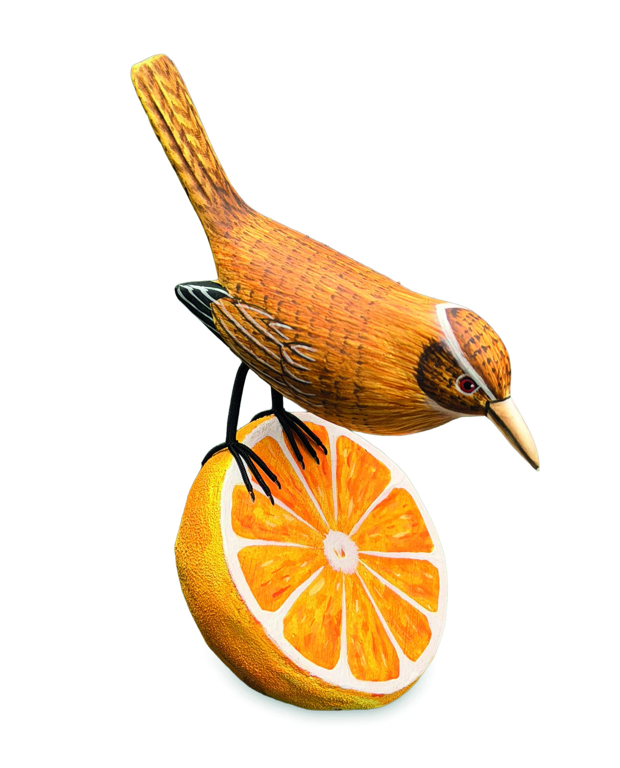 Wren Munching An Orange (Please Order In Multiples Of 2)