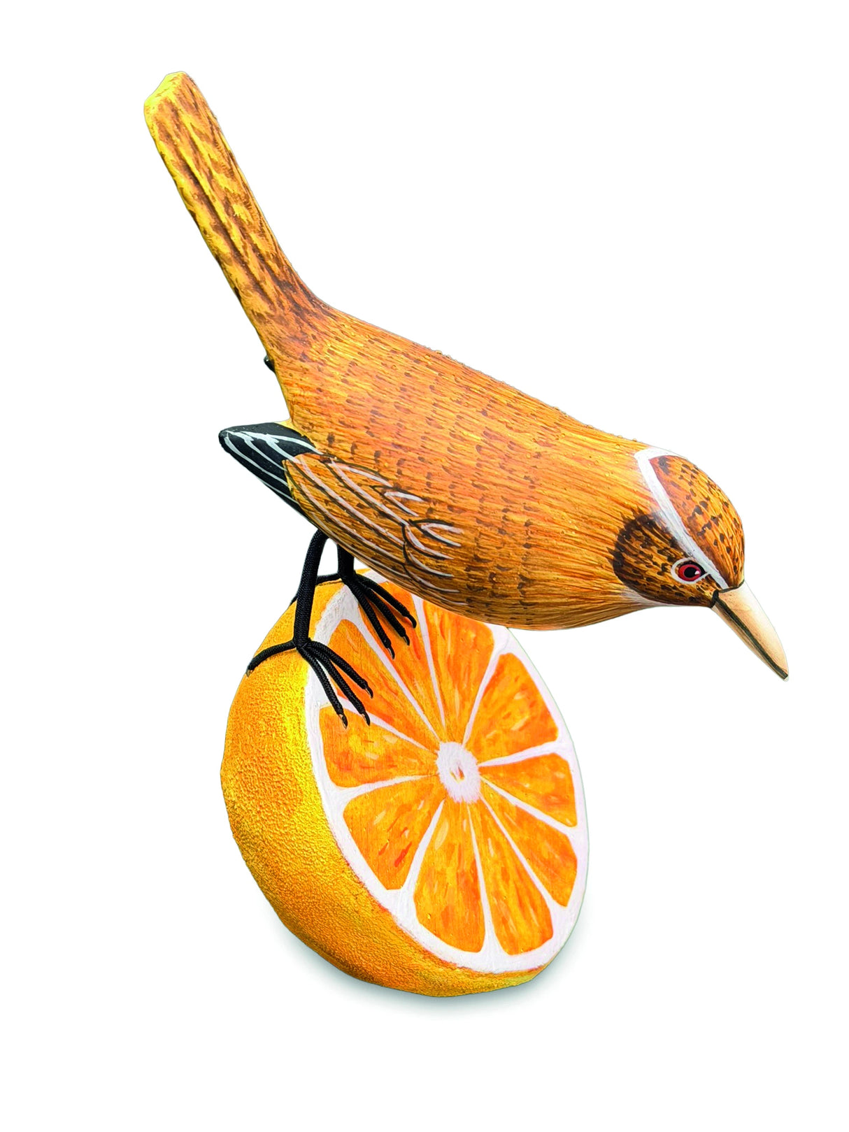 Wren Munching An Orange (Please Order In Multiples Of 2)