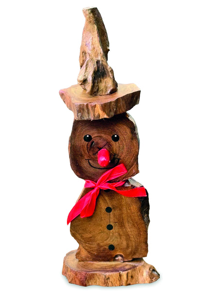 Mini Log Snowman 30cm