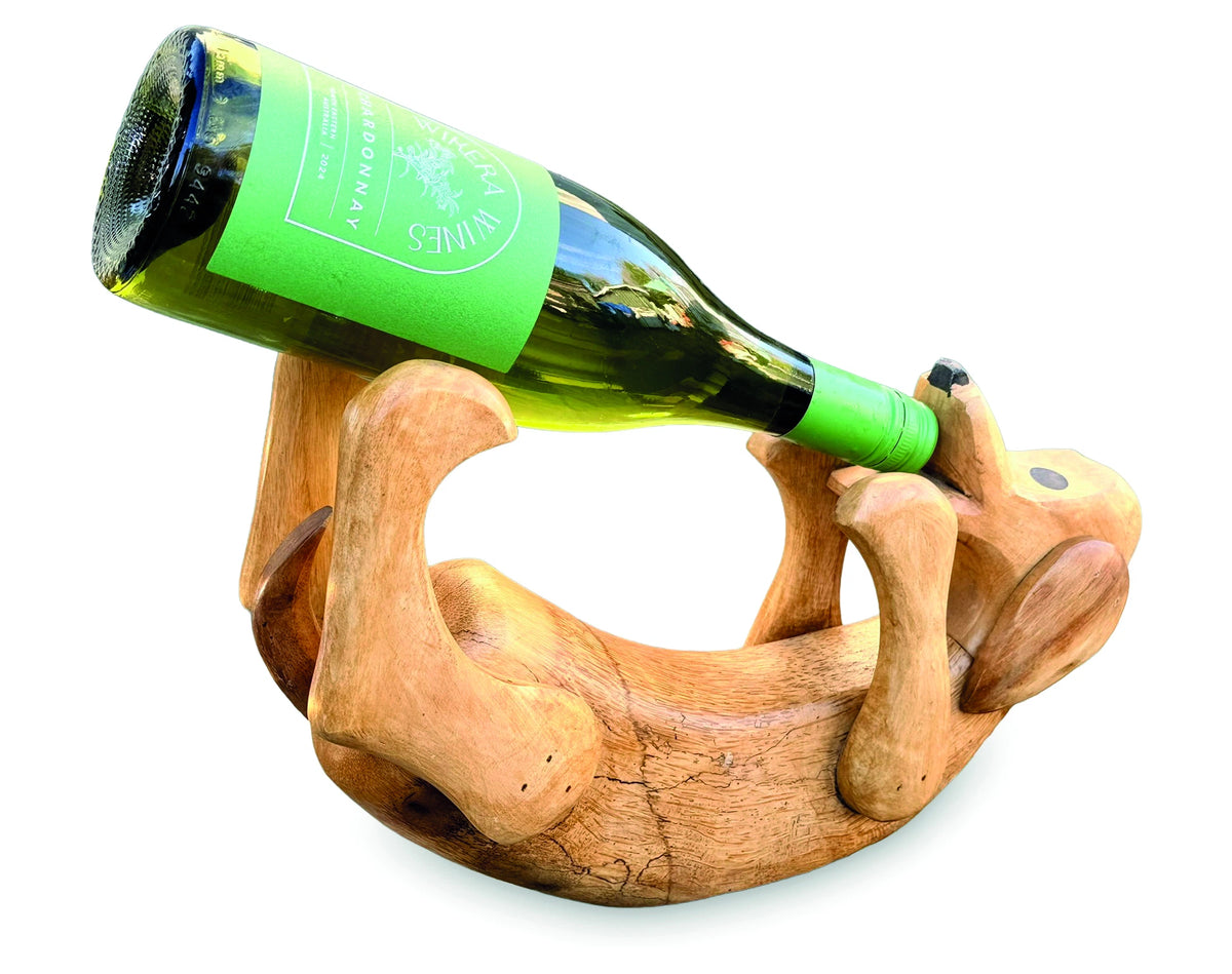 Duncan The Drunken Dog Bottle Holder Natural 35cm