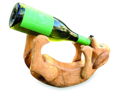 Duncan The Drunken Dog Bottle Holder Natural 35cm