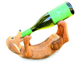 Duncan The Drunken Dog Bottle Holder Natural 35cm