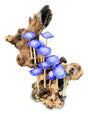10 Lilac Mushrooms Cluster Mini Sculpture 25cm