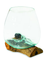 Root With Glass Bowl Large