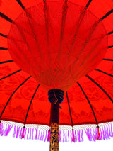 Sunset Bloom Bali Sun Parasol (Orange And Pink) 2m (With Pole Joint)