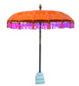 Sunset Bloom Bali Sun Parasol (Orange And Pink) 2m (With Pole Joint)