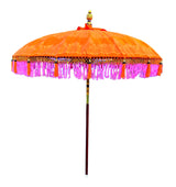 Sunset Bloom Bali Sun Parasol (Orange And Pink) 2m (With Pole Joint)