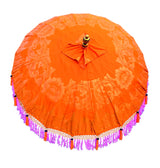 Sunset Bloom Bali Sun Parasol (Orange And Pink) 2m (With Pole Joint)