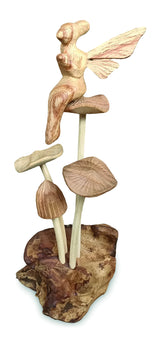 Tinkerbell Fairy On Mystical Mushrooms