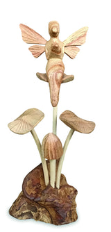 Tinkerbell Fairy On Mystical Mushrooms