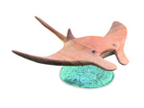 Manta Ray On Ocean Spray 18cm