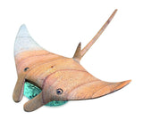 Manta Ray On Ocean Spray 18cm