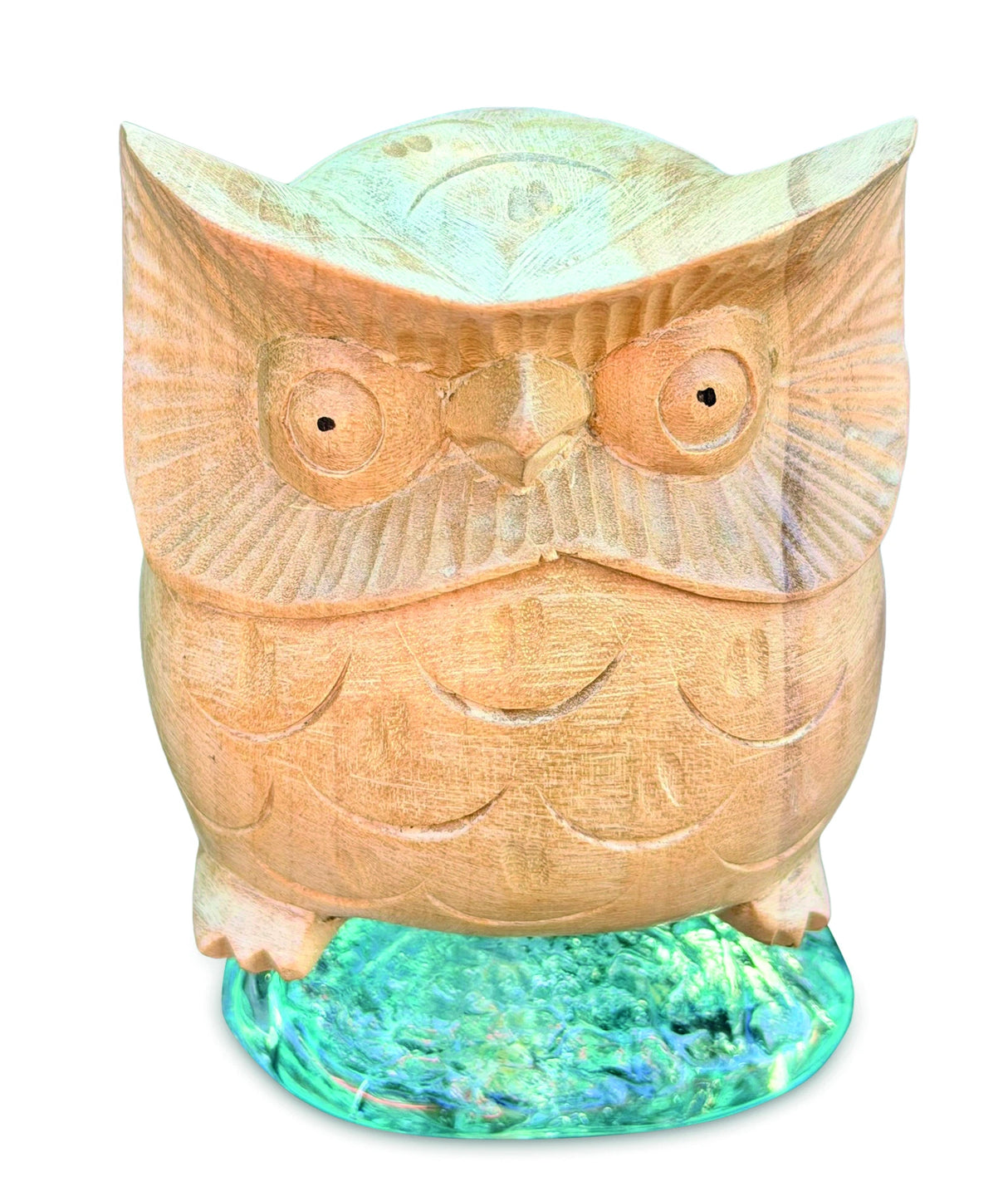 Owl On Glass 10cm