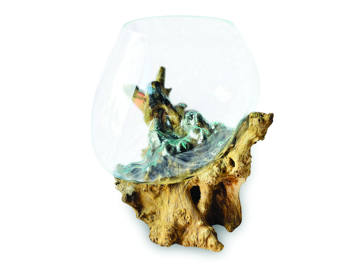 Root With Glass Bowl Large